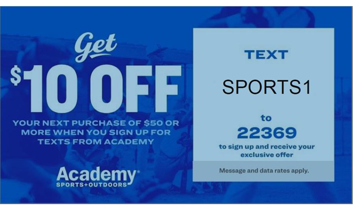 Academy $10 Off