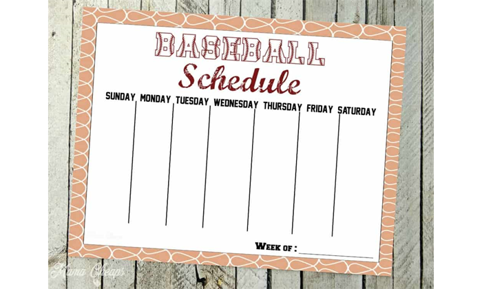 Schedules have been posted
