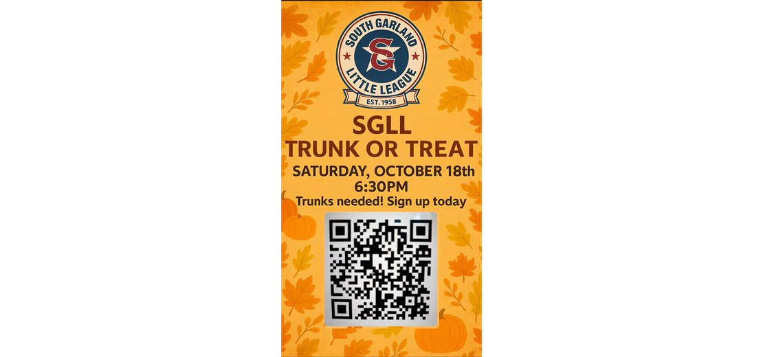 SGLL Trunk or Treat - October 18th