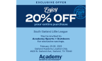 Academy 20% Coupon