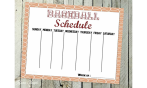 Schedules have been posted