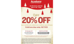 20% Off at Academy